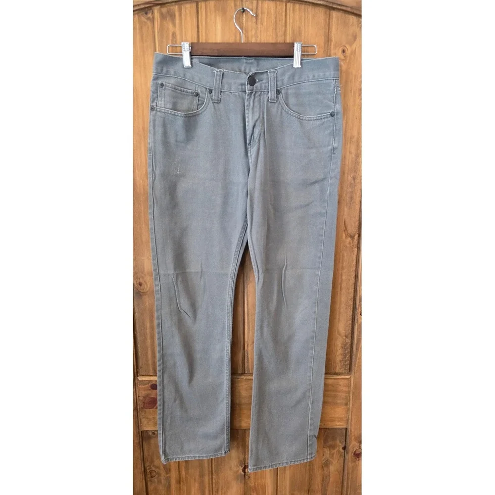 Bullhead Gravels‎ Jeans Mens 31x32 Grey Excellent Straight Leg 100% Cotton Denim